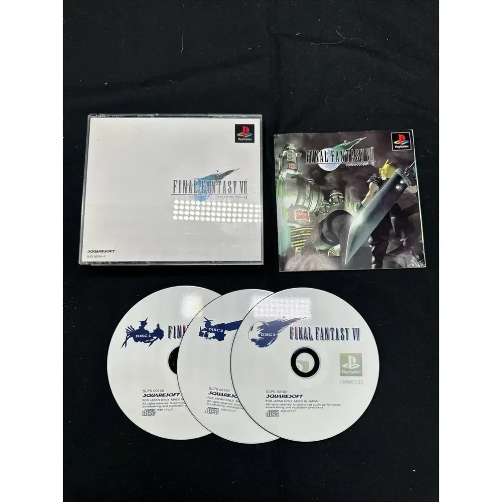 Final Fantasy VII 7 PS1 Playstation 1 Japanese version PS1 NTSC RPG